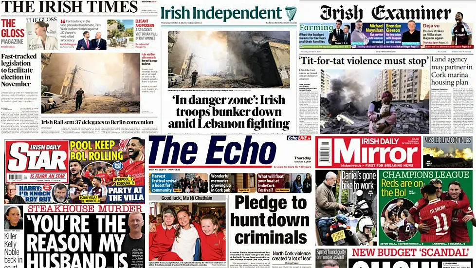 What The Papers Say: Thursday's Front Pages