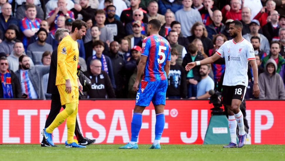 Liverpool’s Alisson Set To Be Out ‘For A Few Weeks’ With Latest Hamstring Issue