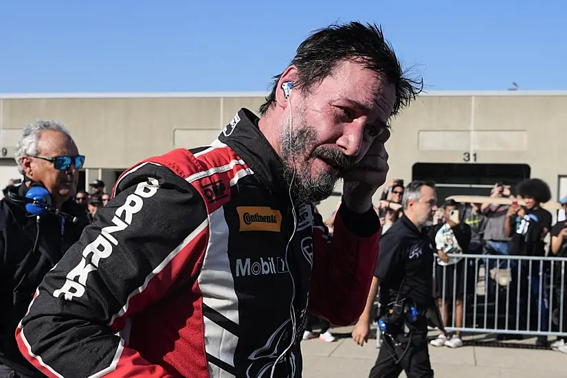 Keanu Reeves Spins Off Track In Professional Racing Car Debut