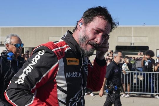 Keanu Reeves Spins Off Track In Professional Racing Car Debut