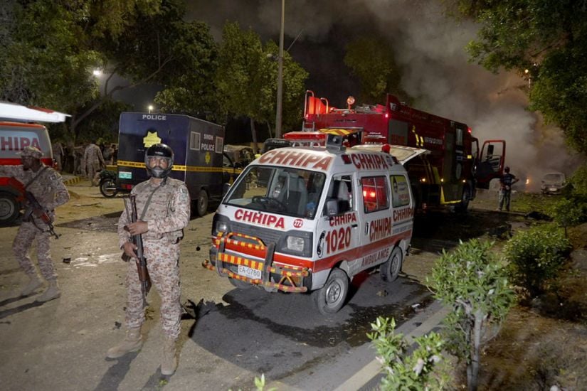 Two Dead And Eight Injured In Massive Blast Outside Karachi Airport In Pakistan