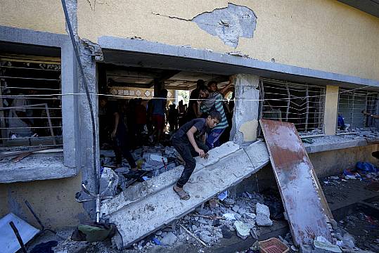 Israeli Strike On A School-Turned-Shelter In Gaza Kills At Least 27 People