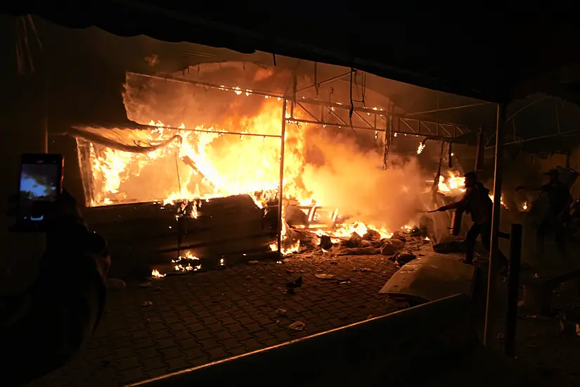 Israeli Strike On Hospital Camp Kills Four, Igniting Fire That Burns Dozens