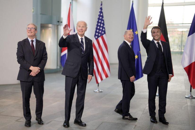 Biden Says Western Allies Must Keep Aiding Ukraine As He Meets European Partners