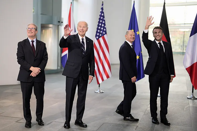 Biden Says Western Allies Must Keep Aiding Ukraine As He Meets European Partners