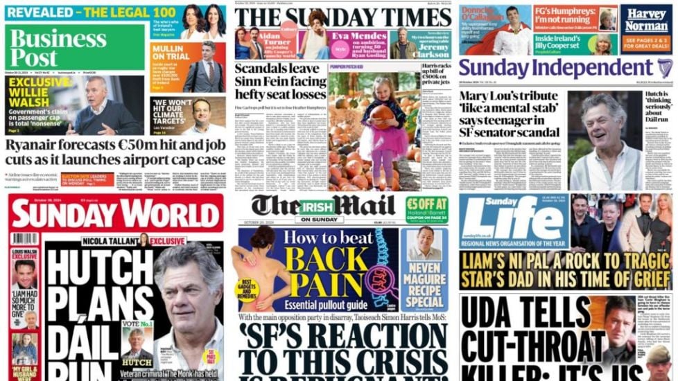 What The Papers Say: Sunday's Front Pages