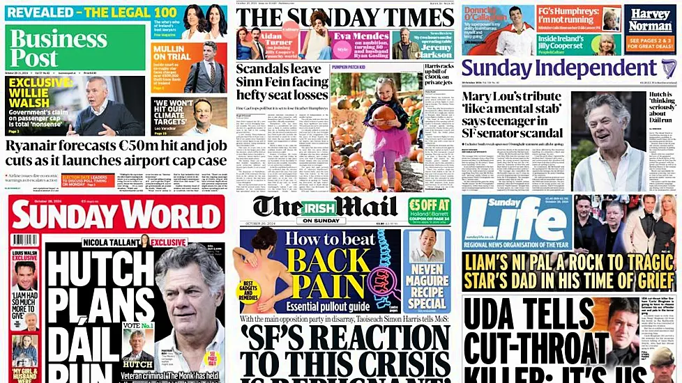 What The Papers Say: Sunday's Front Pages