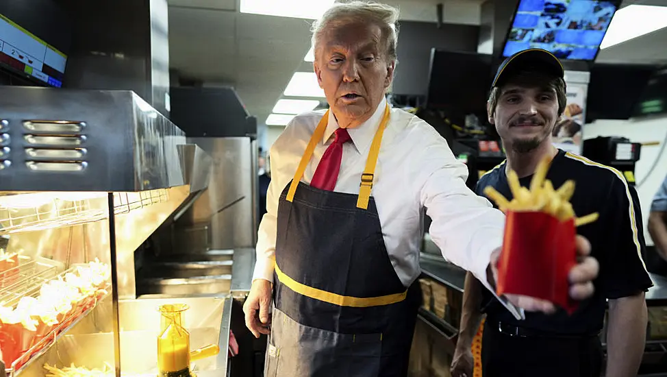 Donald Trump Hands Out Fries And Holds Drive-Thru News Conference At Mcdonald’s