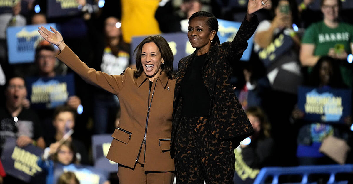 Michelle Obama says Kamala Harris ‘ready to be president’