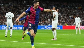 Barcelona Thrash Real Madrid 4-0 At Bernabeu Helped By Lewandowski Double