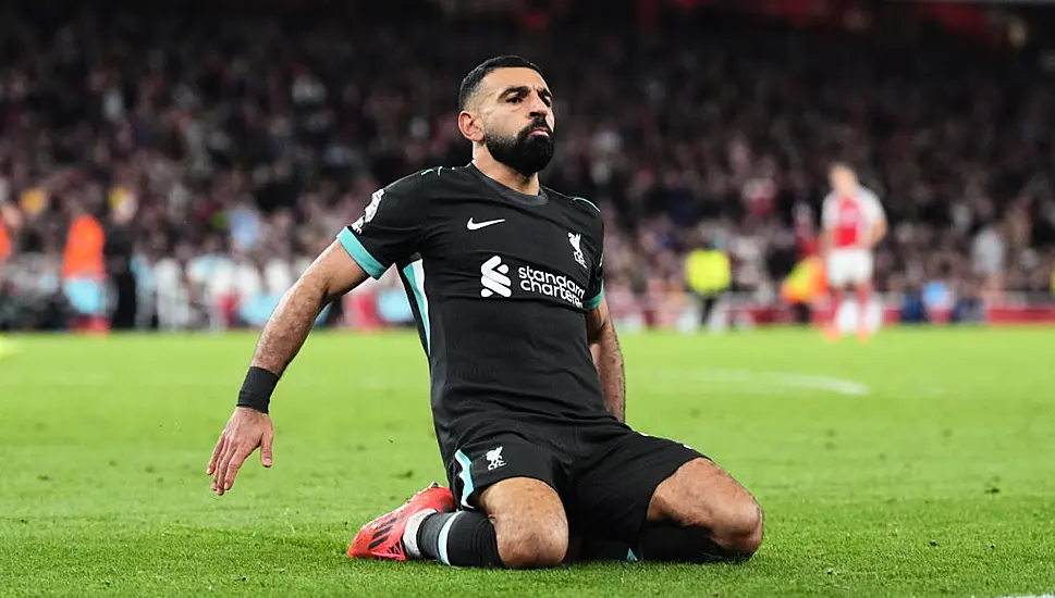 Mohamed Salah Equaliser Denies Arsenal Victory Against Title Rivals Liverpool