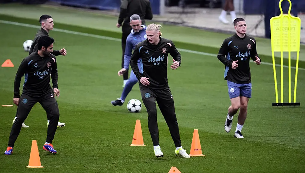 He’s Fine – Man City Boss Pep Guardiola Dismisses Erling Haaland’s Injury Scare