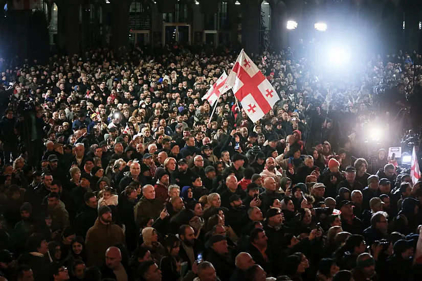 Thousands Rally Again In Georgia To Protest Against Election Result