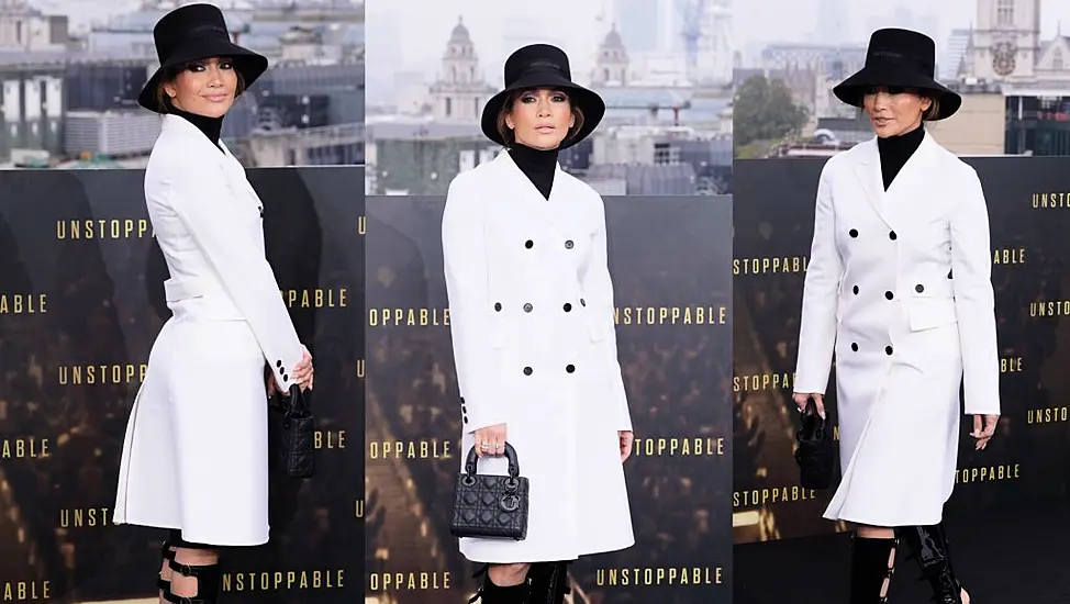 Jlo Channels Princess Diana In Dior At London Premiere Of Unstoppable