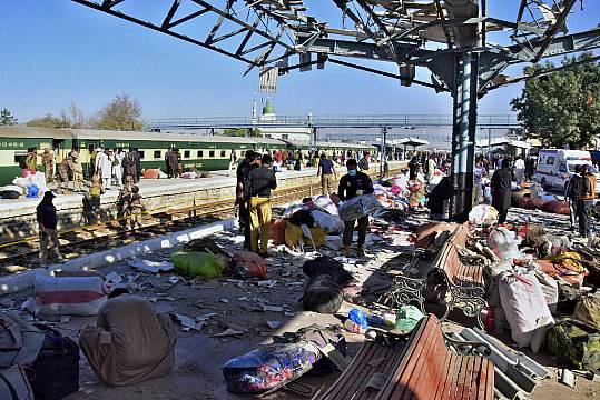 Railway Station Bombing In Pakistan Kills At Least 17 People