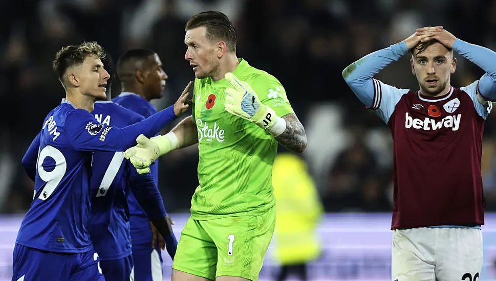 Jordan Pickford Secures Everton Hard-Fought Point At West Ham