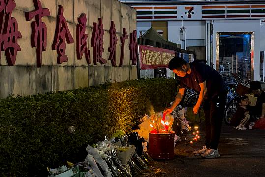 Public Mourns 35 Killed In Attack At Sports Complex In Southern Chinese City