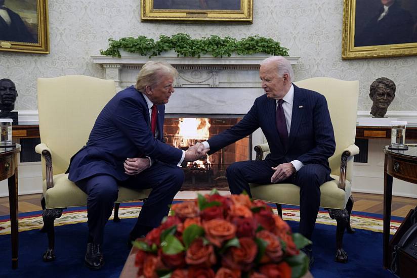 Trump Returns To Washington In Triumph And Meets Biden At White House