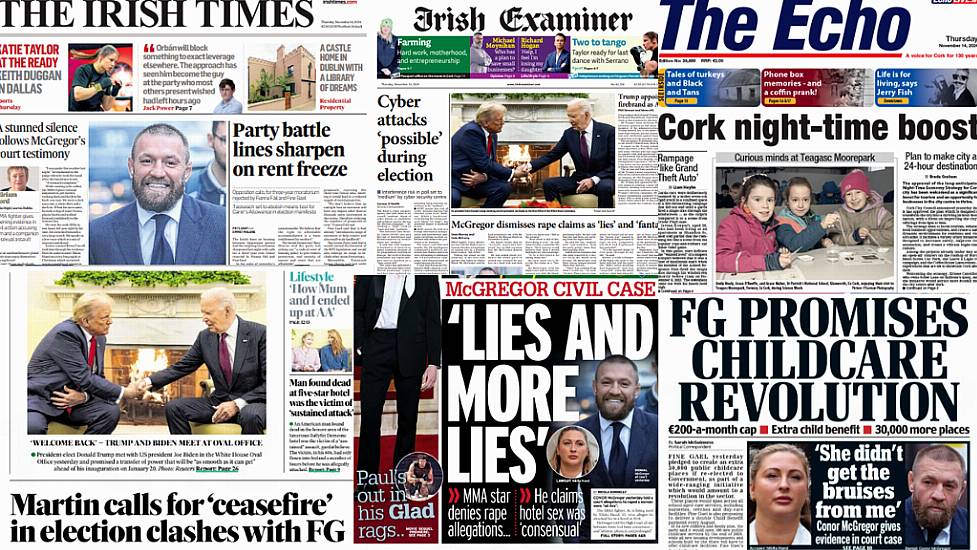 What The Papers Say: Thursday's Front Pages