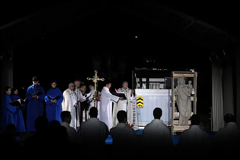 Virgin Mary Statue Returns To Notre Dame Cathedral Five Years After Fire