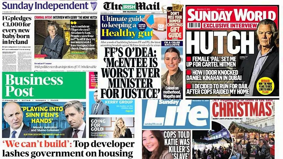 What The Papers Say: Sunday's Front Pages