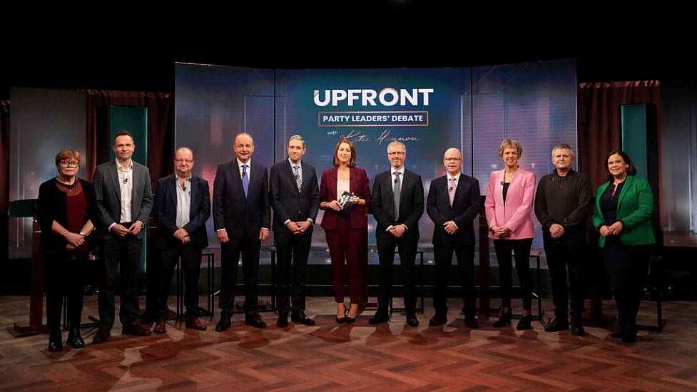 Ten Party Leaders Take Part In Rté's 'Largest-Ever' Election Debate