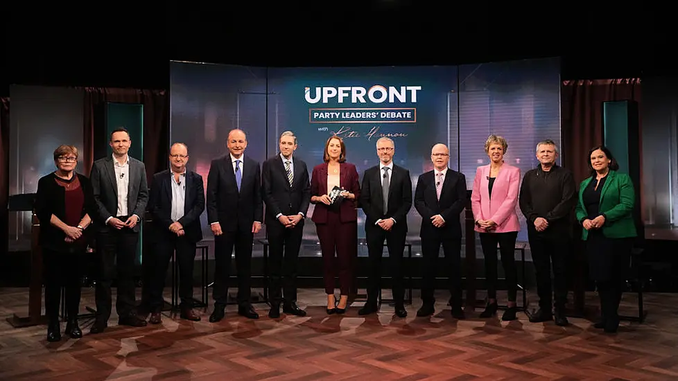 Ten Party Leaders Take Part In Rté's 'Largest-Ever' Election Debate