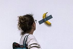 Banana Taped To Wall Sells For 6.2M Dollars At Art Auction