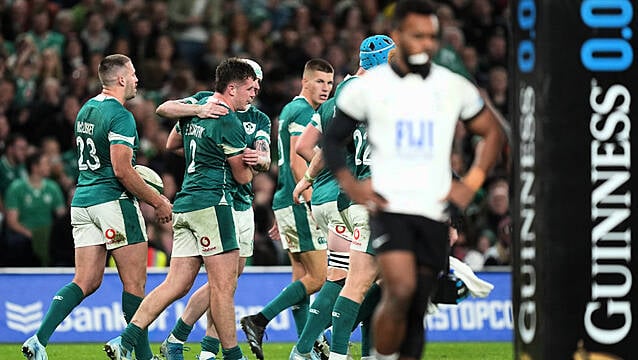 Gus Mccarthy Scores Debut Try As Ireland Dominate Fiji In Dublin