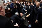 Scuffle In Serbian Parliament Amid Accusations Over Fatal Station Roof Collapse