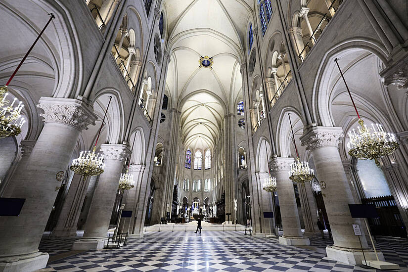 World Gets First Glimpse Of Restored Notre Dame Interior Following 2019 Fire