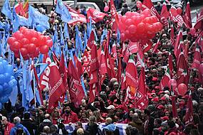 Thousands Of Workers Stage Protests Across Italy In General Strike