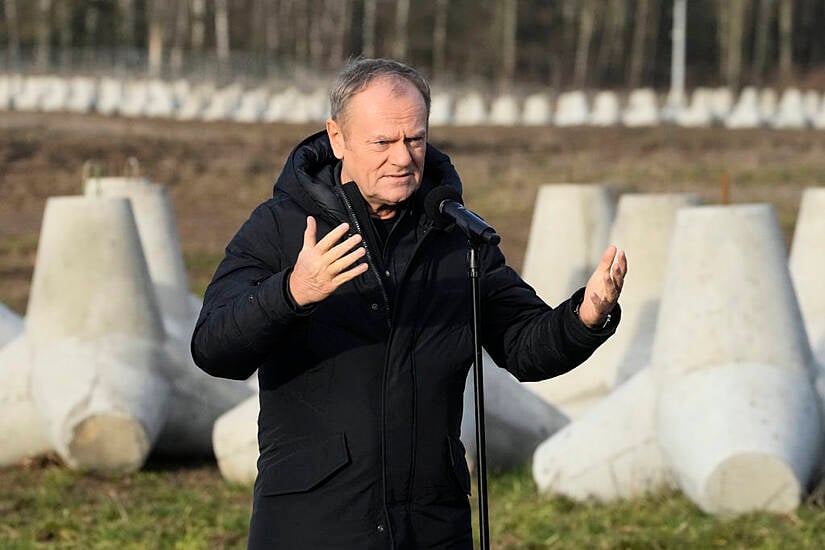 Poland’s Prime Minister Visits Defensive Fortifications On Border With Russia