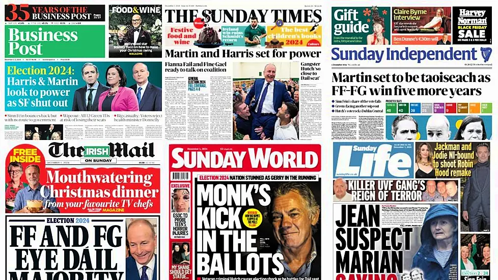 What The Papers Say: Sunday's Front Pages