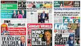 What The Papers Say: Sunday's Front Pages