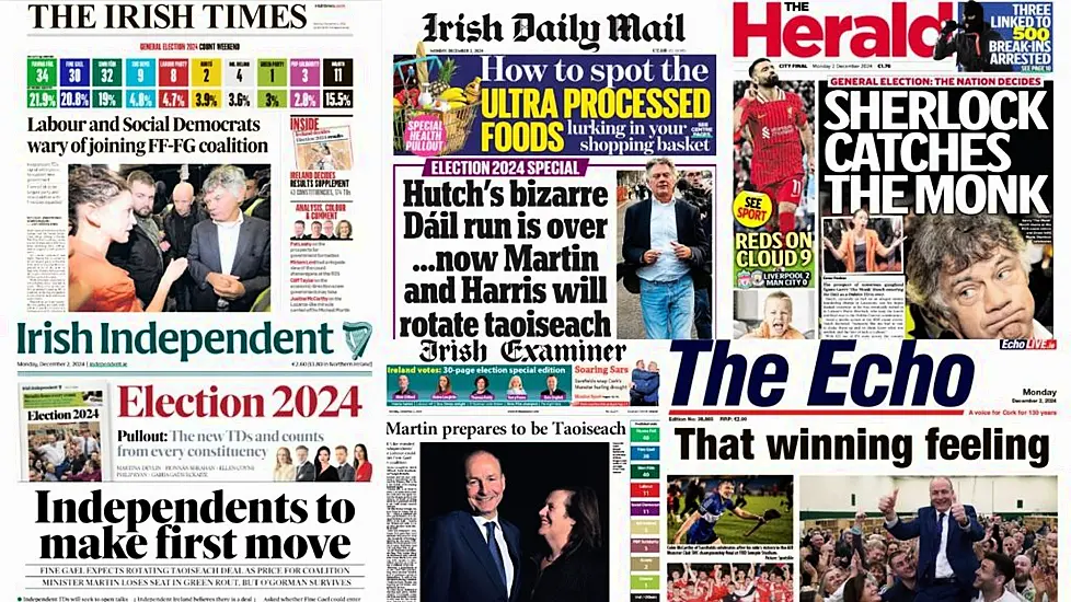 What The Papers Say: Monday's Front Pages