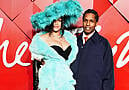 Rihanna Steps Out In Maximalist Turquoise Fur At The Fashion Awards 2024