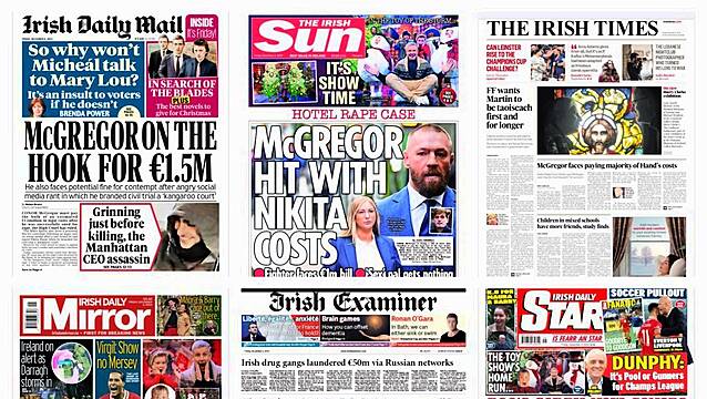 What The Papers Say: Friday's Front Pages