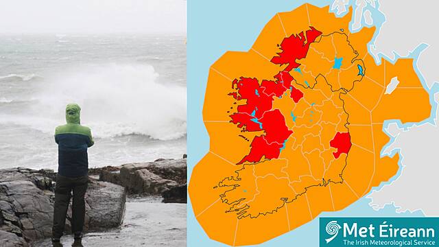 Storm Darragh tracker: Where 'dangerous and damaging' winds will hit  overnight العاصفة داراغ ستضرب بريطانيا بسرعة 90 ميل في الساعة