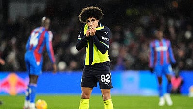 Rico Lewis Scores Equaliser Before Being Sent Off As Man City Held By Palace