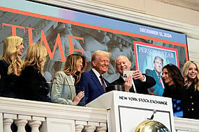 Trump Named Time’s Person Of The Year And Rings Nyse’s Opening Bell