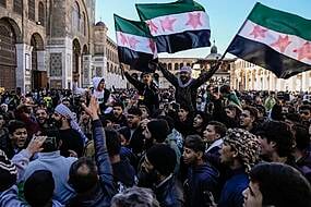 Thousands Gather In Damascus To Celebrate The Toppling Of Assad Regime