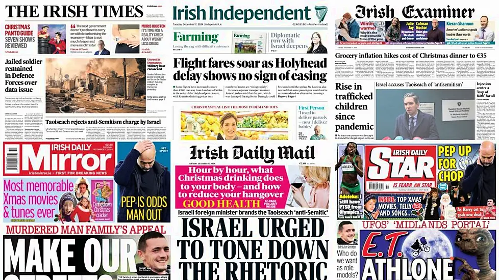 What The Papers Say: Tuesday's Front Pages