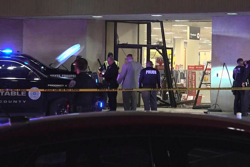 Five Hurt As Truck Being Chased By Police Driven Through Department Store