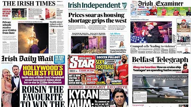 What The Papers Say: Monday's Front Pages