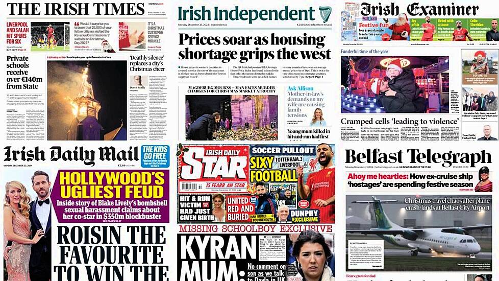 What The Papers Say: Monday's Front Pages