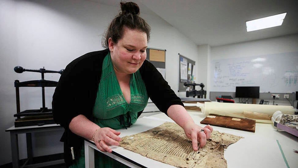 Work Begins To Conserve One Of The Oldest Paper Documents On Island Of Ireland