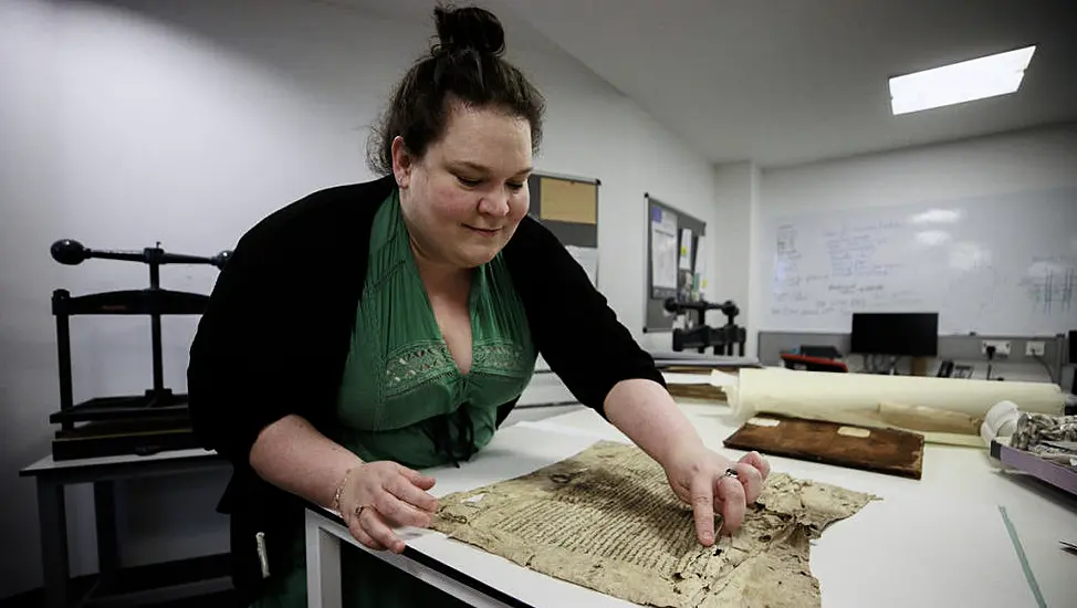 Work Begins To Conserve One Of The Oldest Paper Documents On Island Of Ireland