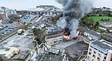 Major Fire Breaks Out At Abandoned Shopping Centre In North Dublin