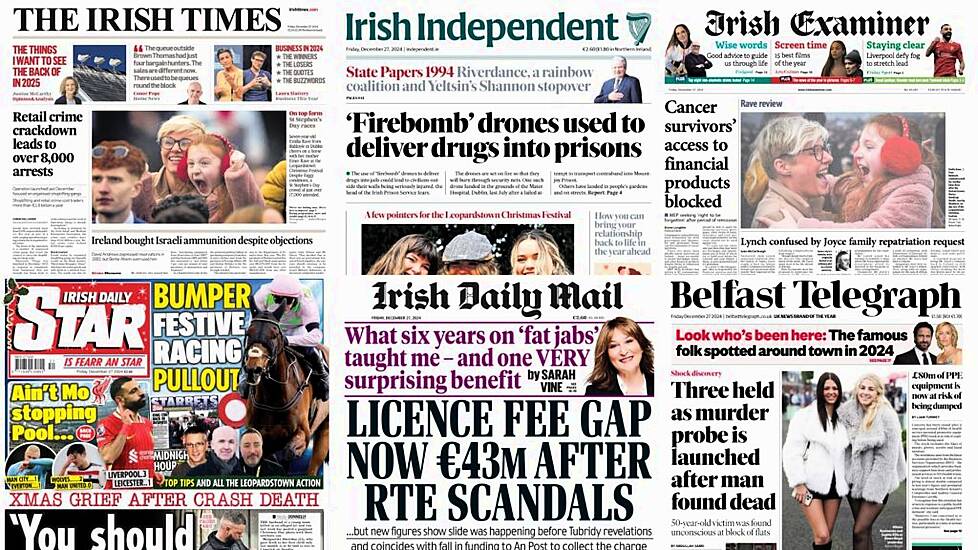 What The Papers Say: Friday's Front Pages